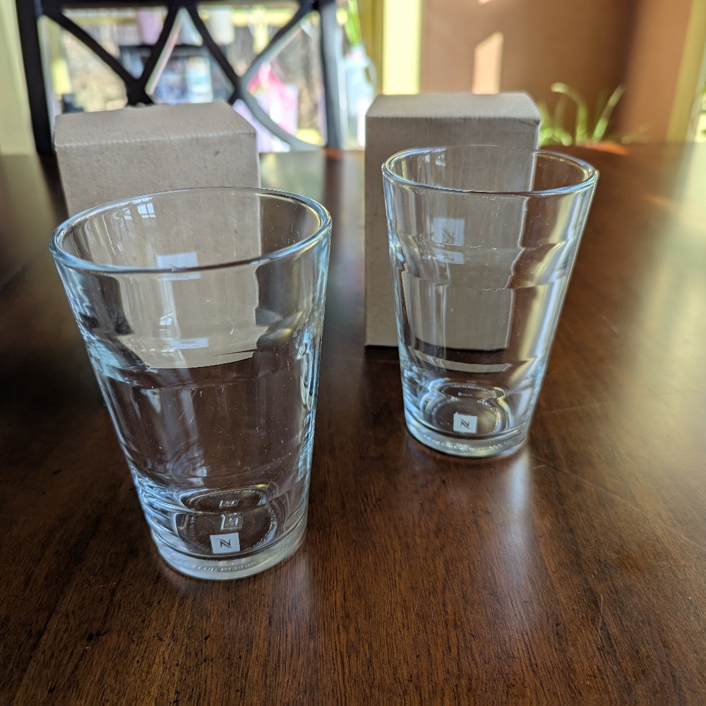Nespresso View Recipe Glasses (2) With Original Box